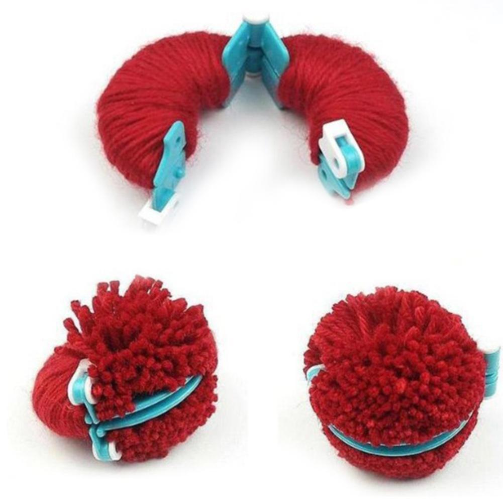Pom Pom Maker Tool - ชุดเครื่องมือทำลูกบอลขนสัตว์ 8 ชิ้น อุปกรณ์ถักไหมพรม ทำพู่ไหมพรม ลูกบอลขนปุย