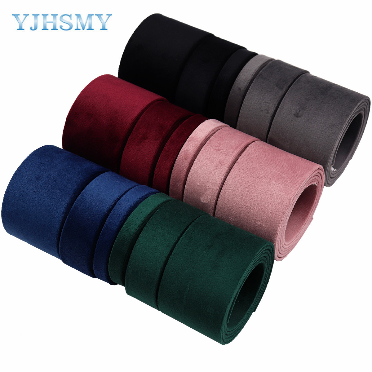 Velvet Ribbon Roll - ริบบิ้นกำมะหยี่คู่ผ้าริบบิ้น5 Yds Floral,แฟชั่น,หัตถกรรม,Scrapbooking,ห่อของขวัญ,ผม Bows,งานแต่งงาน,Decorati