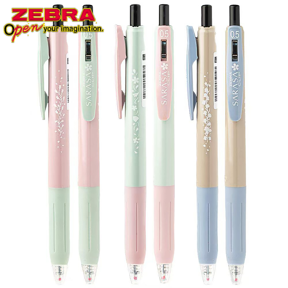 Pentel Pen Energel - 3 ชิ้น/เซ็ตญี่ปุ่น ZEBRA รุ่นลิมิเต็ดอิดิชั่นเจลปากกา SARASA คลิป