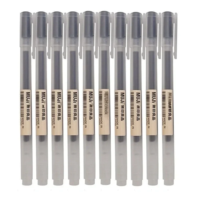 Pentel Pen Energel - 6/8 ชิ้น/เซ็ต MUJIs เจลปากกาสีดํา/สีแดง/สีฟ้า 0.38/0.5 มม.หมึกญี่ปุ่นสีปากกาสํานักงานโรงเรียนปากกาลูกลื่นญี่ปุ่น