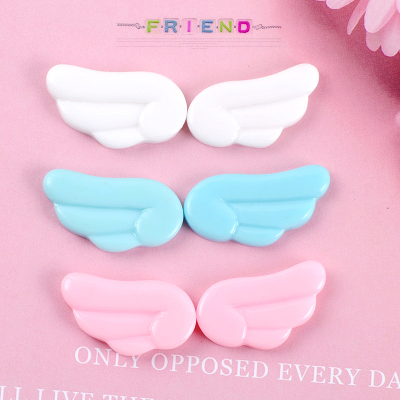 Craft Embellishments - 10PCS Kawaiiน่ารักAngel Wings Flatbackเรซิ่นCabochon Scrapbooking Embellishmentโทรศัพท์Deco