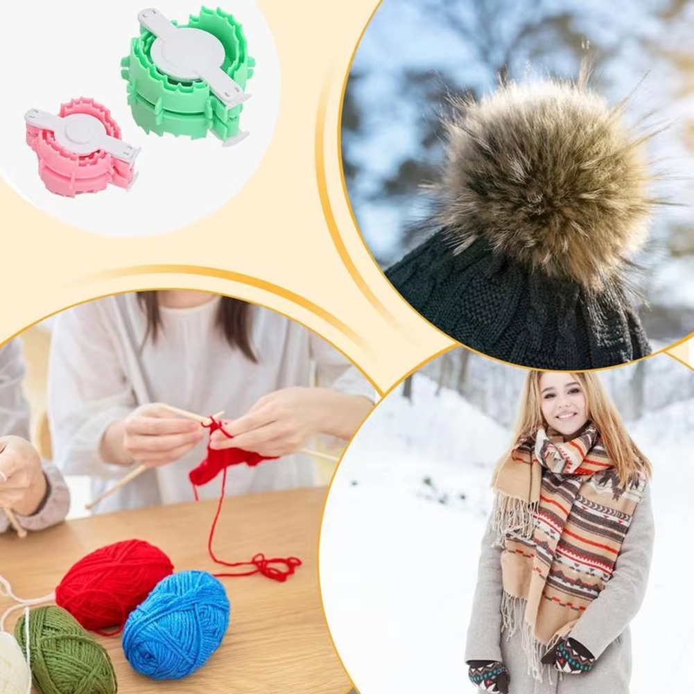 Pom Pom Maker Tool - เครื่องทำปอมปอม AC76 รูปหัวใจ สำหรับถักไหมพรม ทำลูกบอลขนฟู 2