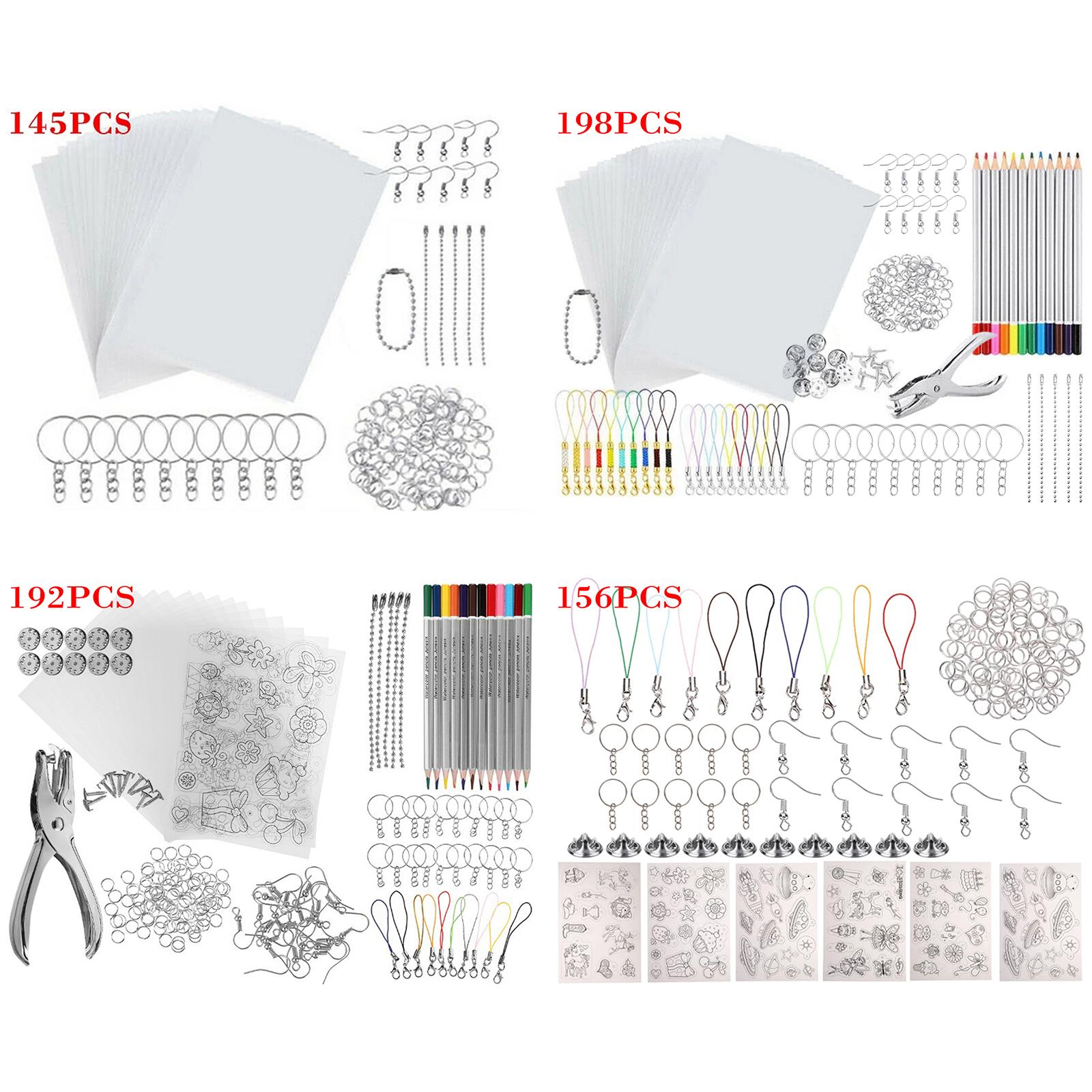 Craft Embellishments - ฟิล์มชุดพลาสติกหดด้วยความร้อนสําหรับการตกแต่งงานฝีมือพวงกุญแจ