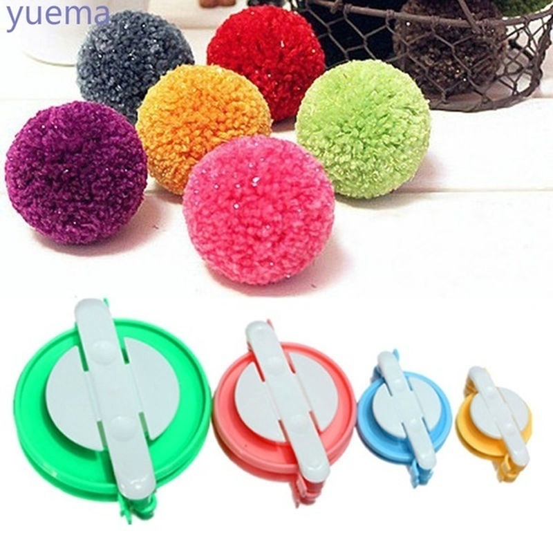 8PCS 4 ขนาด Fluff Ball Weaver  - Pom Pom Maker Tool บทวิจารณ์และราคา
