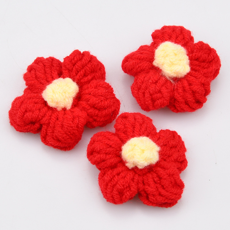 งานถักโครเชต์ดอกไม้ห้ากลีบทำมื - Craft Embellishments บทวิจารณ์และราคา