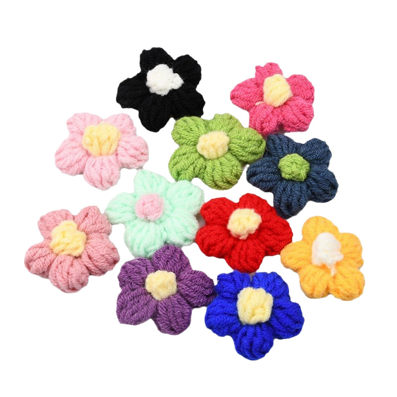 งานถักโครเชต์ดอกไม้ห้ากลีบทำมื - Craft Embellishments บทวิจารณ์และราคา