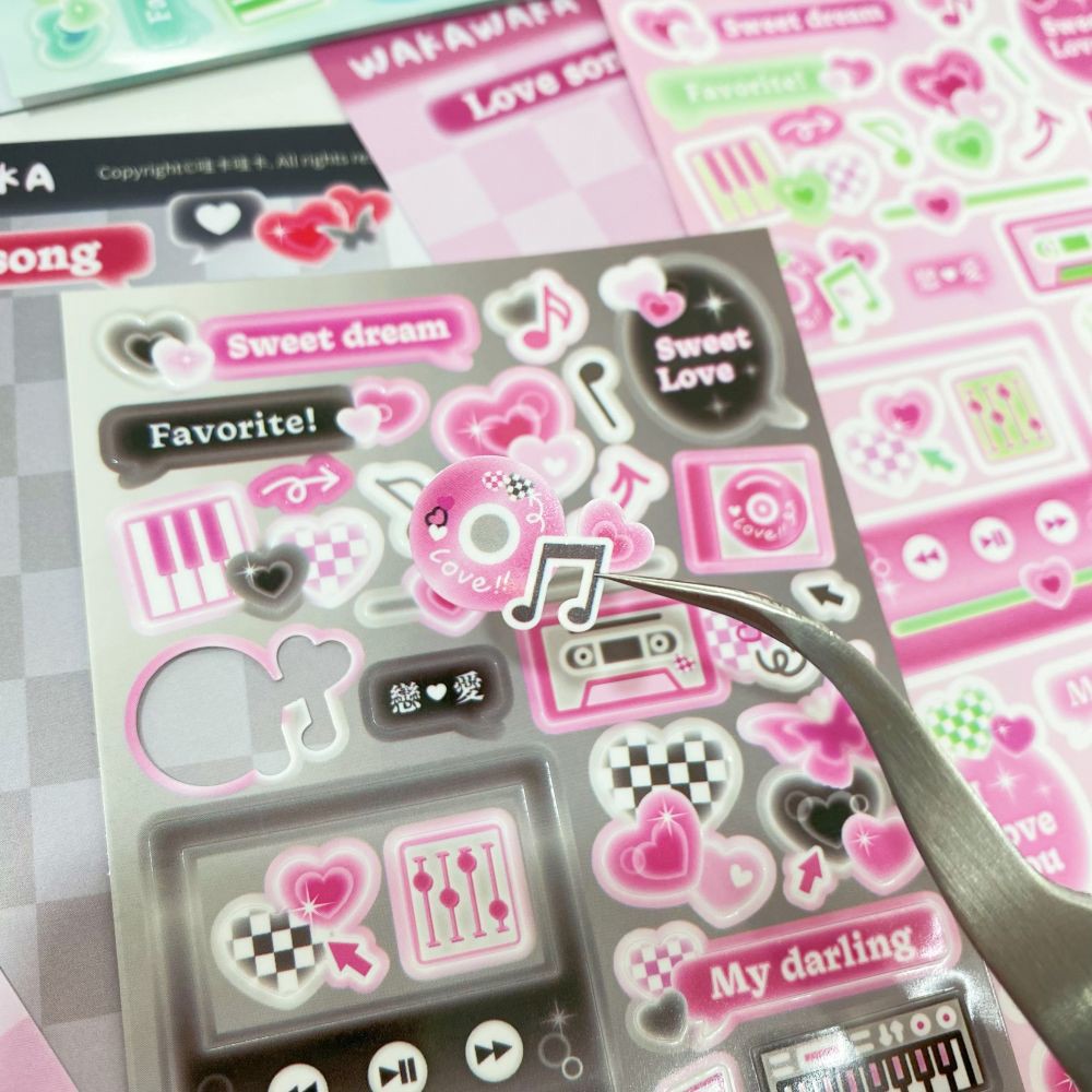SCRAPBOOK เพลงสติกเกอร์ตกแต่งเ - Glitter Vinyl Roll บทวิจารณ์และราคา