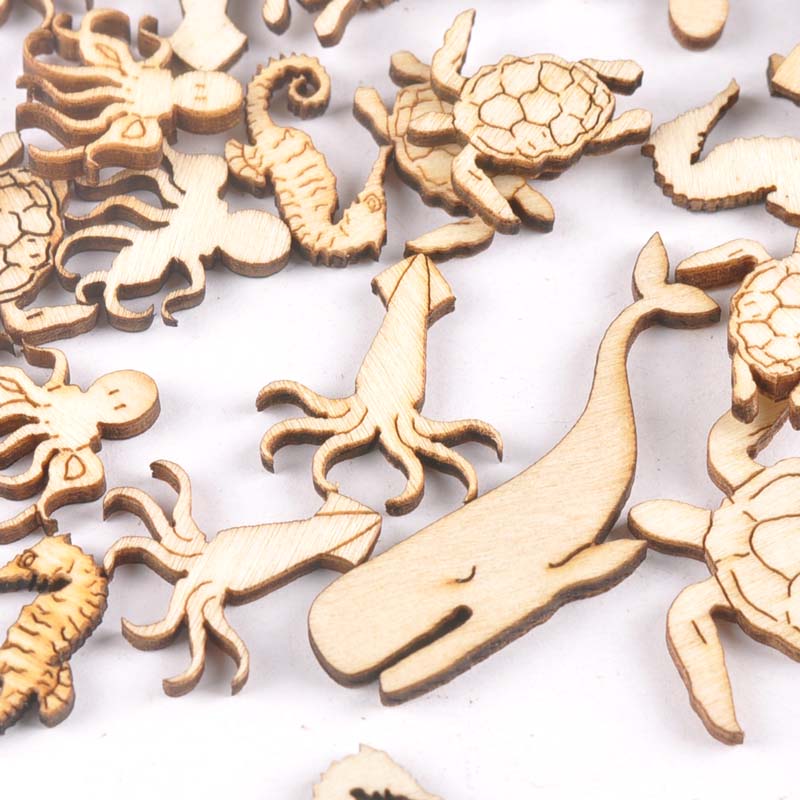 20Pcs 25-40Mmทะเลเต่า/ม้า/ปลาว - Craft Embellishments บทวิจารณ์และราคา