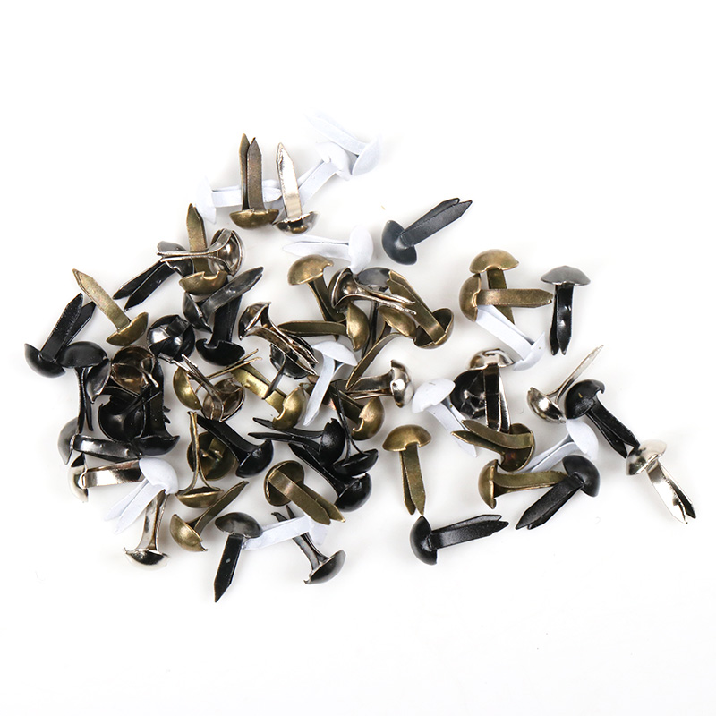 100 ชิ้นผสมรอบโลหะ Brad Studs  - Embellishments For Scrapbooking บทวิจารณ์และราคา