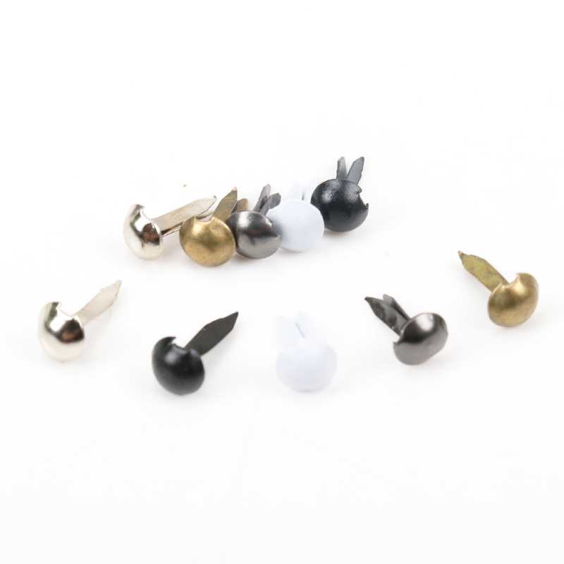 100 ชิ้นผสมรอบโลหะ Brad Studs  - Embellishments For Scrapbooking บทวิจารณ์และราคา