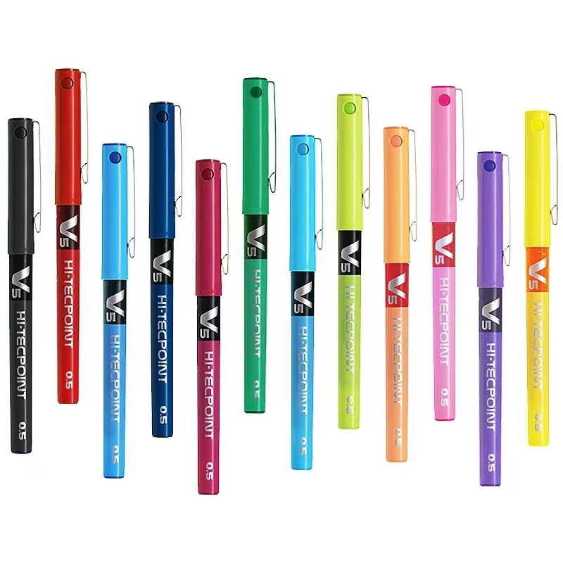 นักบินญี่ปุ่น V5 Hi-Tecpoint 0 - Pilot Pen V5 บทวิจารณ์และราคา