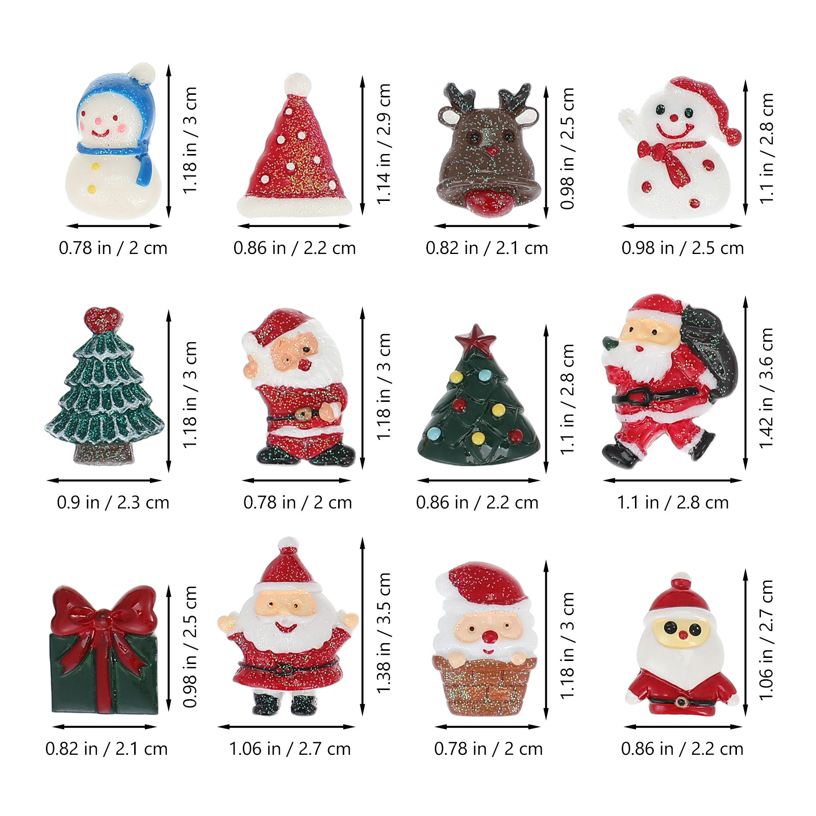 50 ชิ้น ของตกแต่งคริสต์มาส ของ - Craft Embellishments บทวิจารณ์และราคา