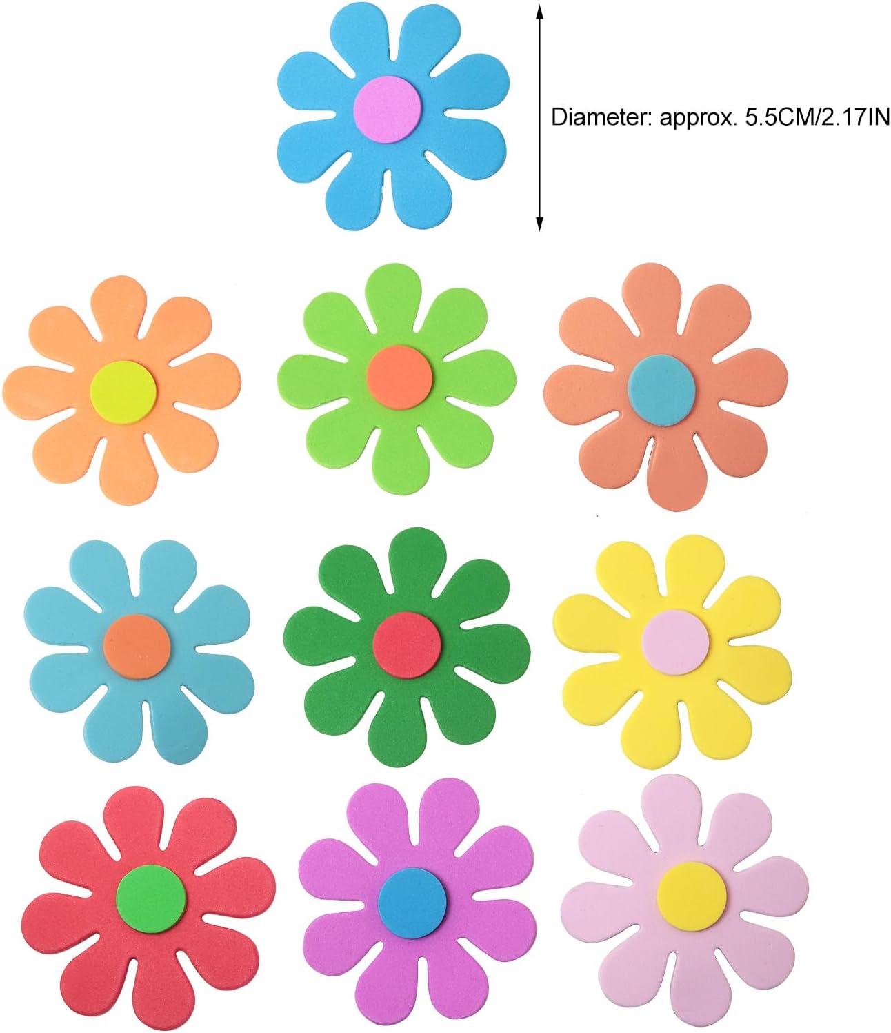สติกเกอร์โฟมรูปดอกไม้ 3 มิติ ง - Craft Embellishments บทวิจารณ์และราคา