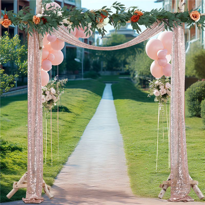 ผ้าตกแต่งซุ้มแต่งงาน, ผ้าม่านฉ - Sequin Fabric Panel บทวิจารณ์และราคา