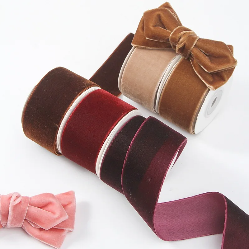 คลาสสิก 5 หลา 6 มม.-38 มม.ด้าน - Velvet Ribbon Roll บทวิจารณ์และราคา