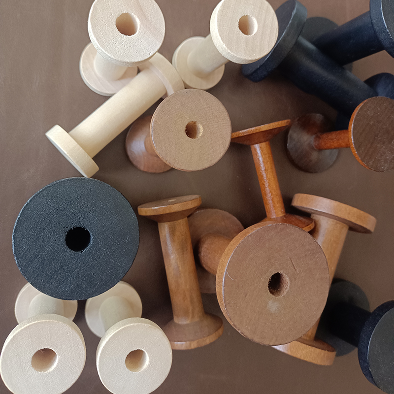 10ชิ้น/เซ็ต spools ไม้ธรรมชาติ - Organza Ribbon Spool บทวิจารณ์และราคา