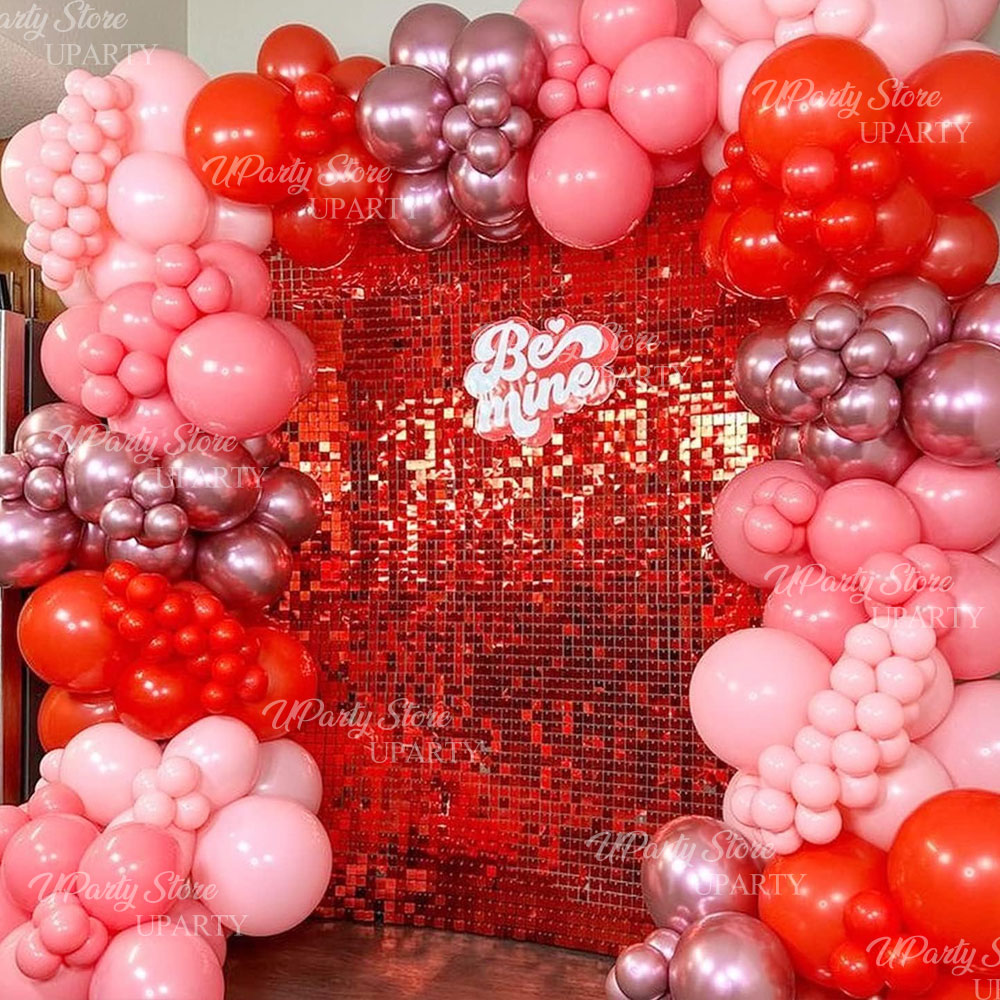 แผงฉากหลังผนังสีแดงระยิบระยับ  - Sequin Fabric Panel บทวิจารณ์และราคา