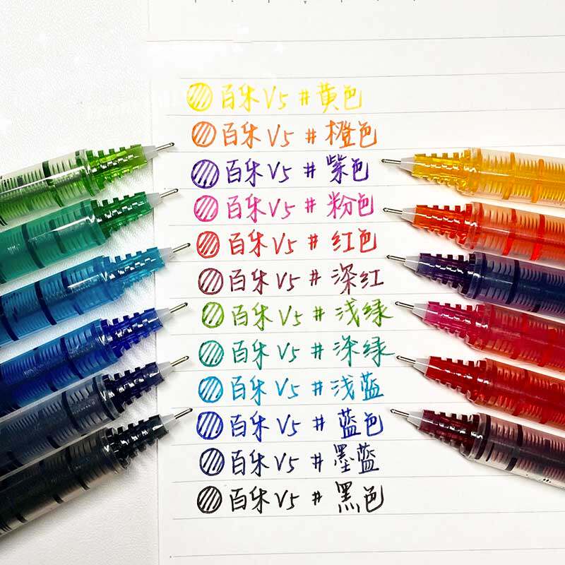 ปากกาโรลเลอร์บอลหมึกเหลว Pilot - Pilot Pen V5 บทวิจารณ์และราคา