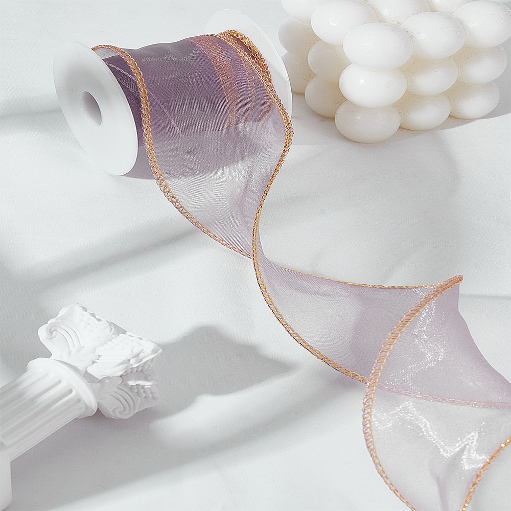 ริบบิ้นโพลีเอสเตอร์ออร์แกนซ่า  - Organza Ribbon Spool บทวิจารณ์และราคา