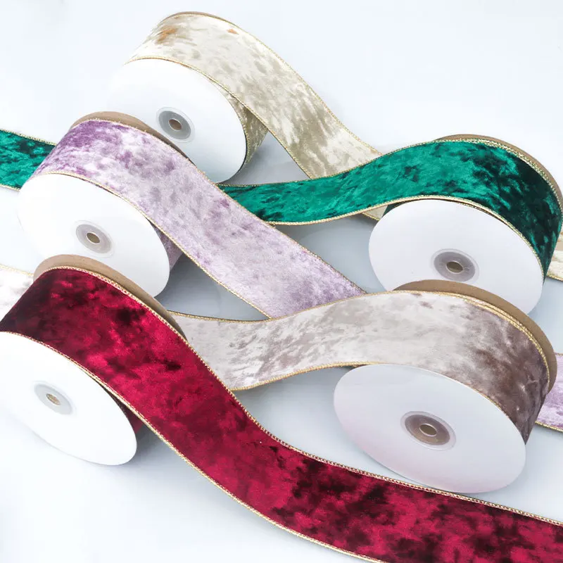 50 มม.ขอบ REVERSIBLE กํามะหยี่ - Velvet Ribbon Roll บทวิจารณ์และราคา