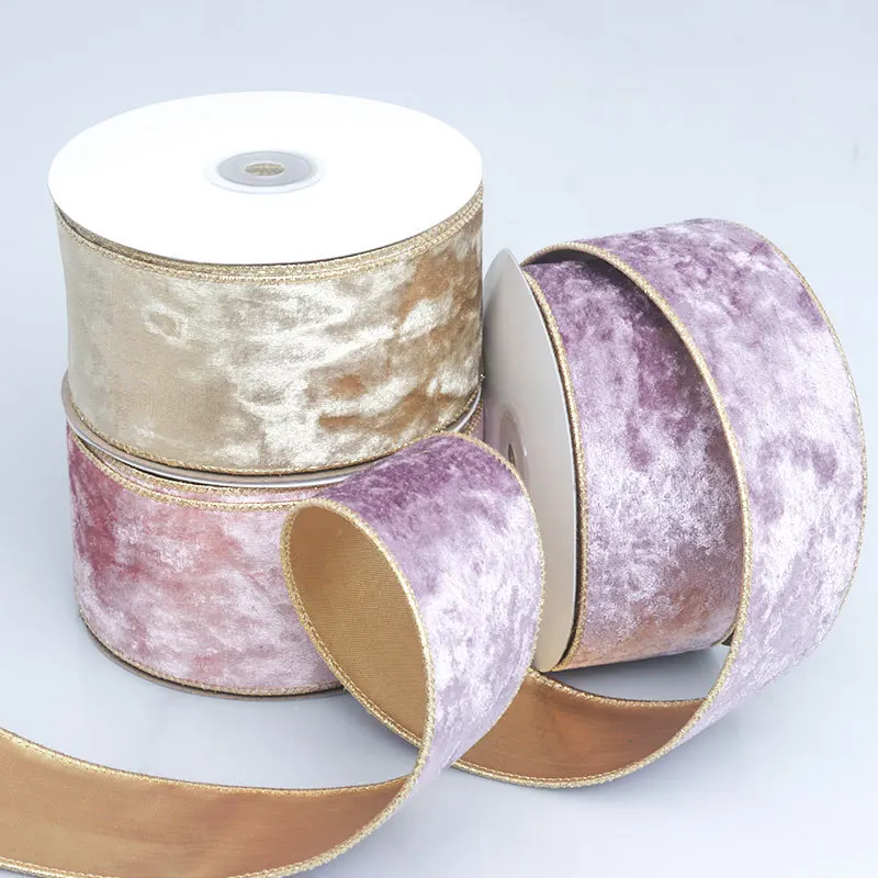 50 มม.ขอบ REVERSIBLE กํามะหยี่ - Velvet Ribbon Roll บทวิจารณ์และราคา