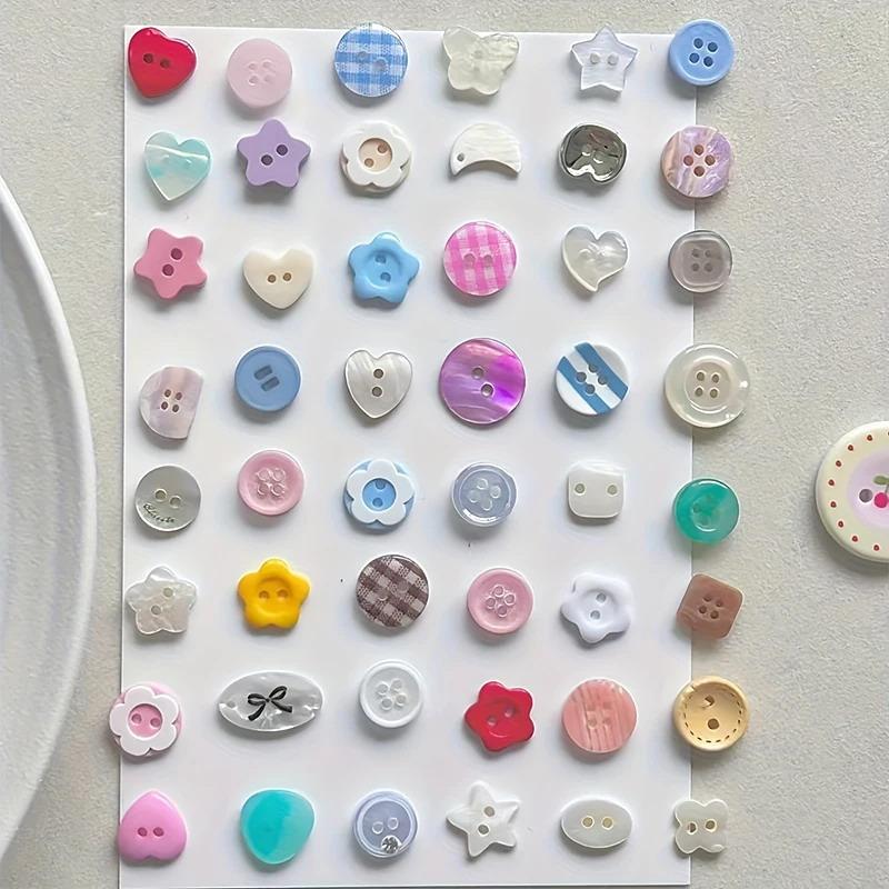 10 ชิ้น กระดุมเย็บผ้าแบบสุ่ม น - Embellishments For Scrapbooking บทวิจารณ์และราคา