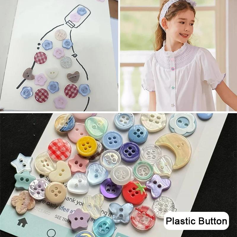 10 ชิ้น กระดุมเย็บผ้าแบบสุ่ม น - Embellishments For Scrapbooking บทวิจารณ์และราคา