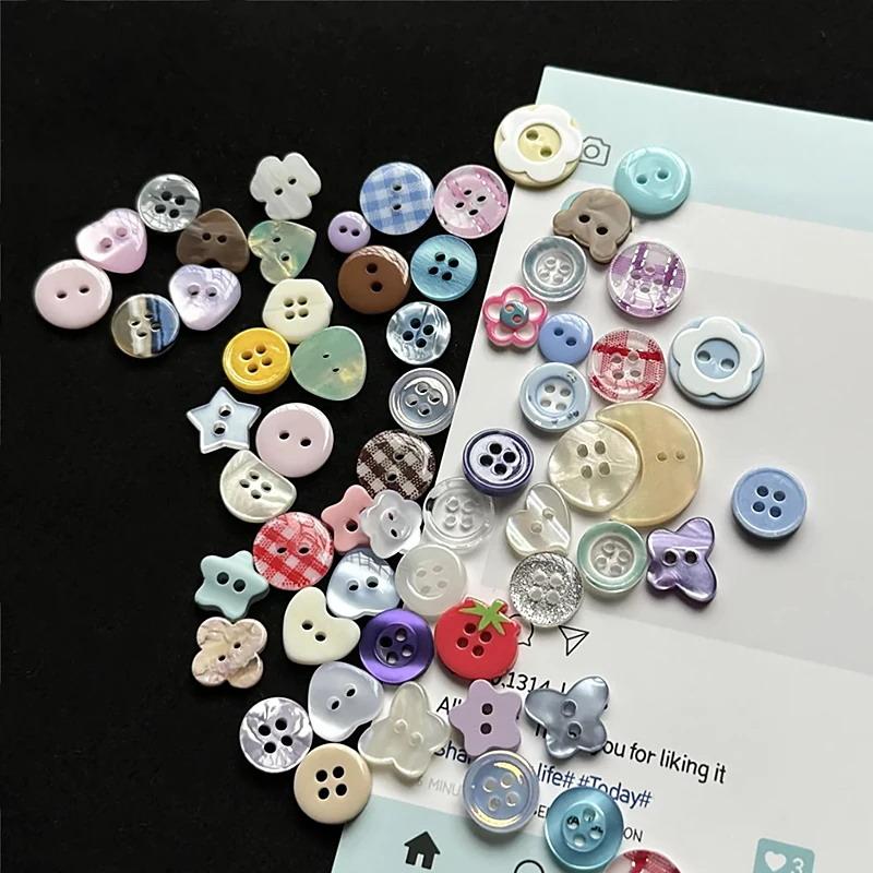 10 ชิ้น กระดุมเย็บผ้าแบบสุ่ม น - Embellishments For Scrapbooking บทวิจารณ์และราคา