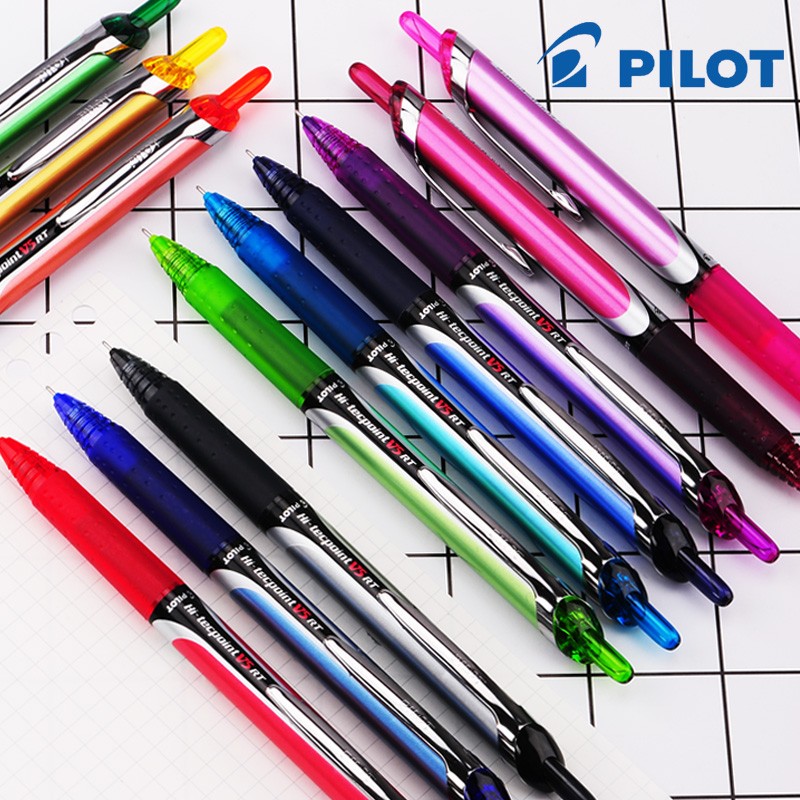 1ชิ้นญี่ปุ่นปากกาหมึกเจลสีนักบ - Pilot Pen V5 บทวิจารณ์และราคา