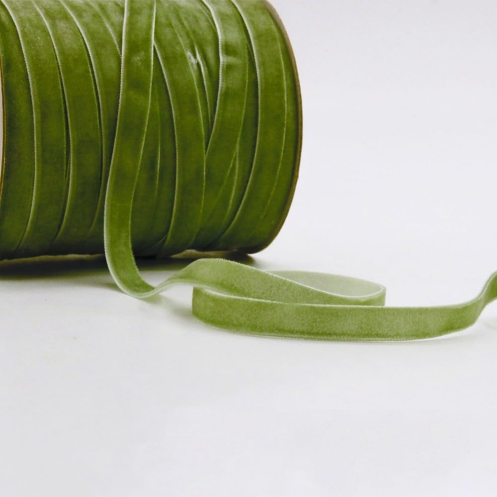 2 ม้วน 21.88 หลา 3/8 นิ้วสีเขี - Velvet Ribbon Roll บทวิจารณ์และราคา