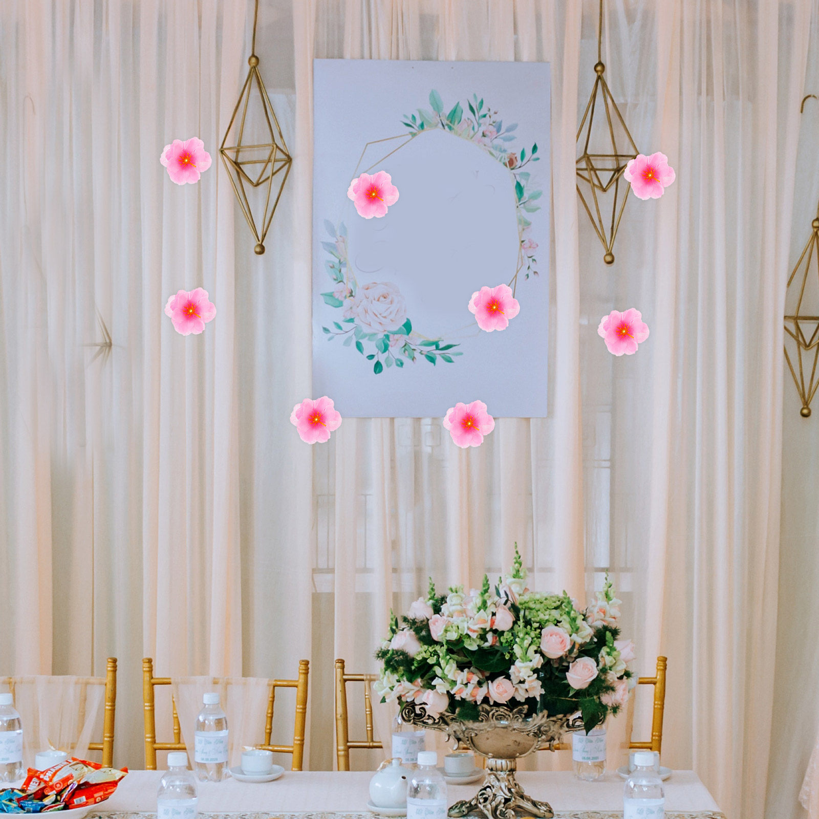 100 ชิ้น ผ้าตกแต่งลายดอกซากุระ - Craft Embellishments บทวิจารณ์และราคา