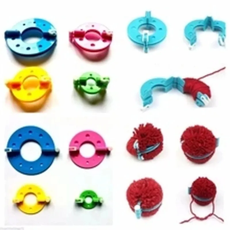 8PCS 4 ขนาด Fluff Ball Weaver  - Pom Pom Maker Tool บทวิจารณ์และราคา