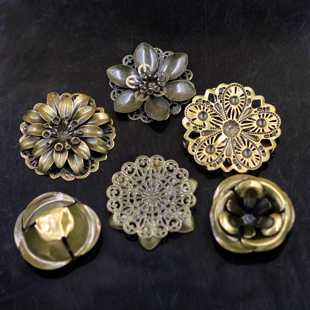 6 ชิ้น Embellishments ผสมดอกไม - Craft Embellishments บทวิจารณ์และราคา