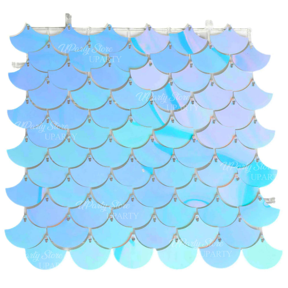 แผ่นผนังเลื่อมลายเงือก 12 ชิ้น - Sequin Fabric Panel บทวิจารณ์และราคา