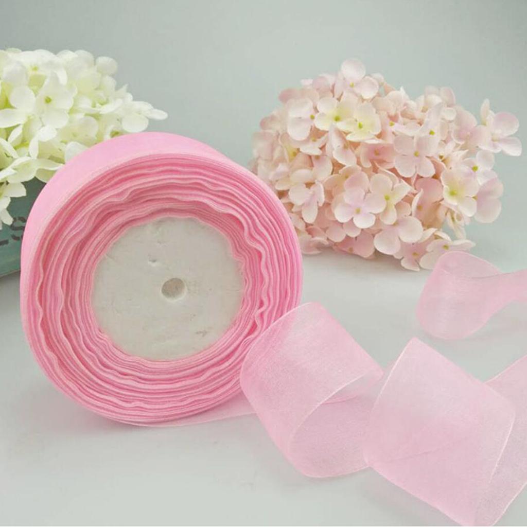 ริบบิ้นออร์แกนซ่าเนื้อบาง โบว์ - Organza Ribbon Spool บทวิจารณ์และราคา