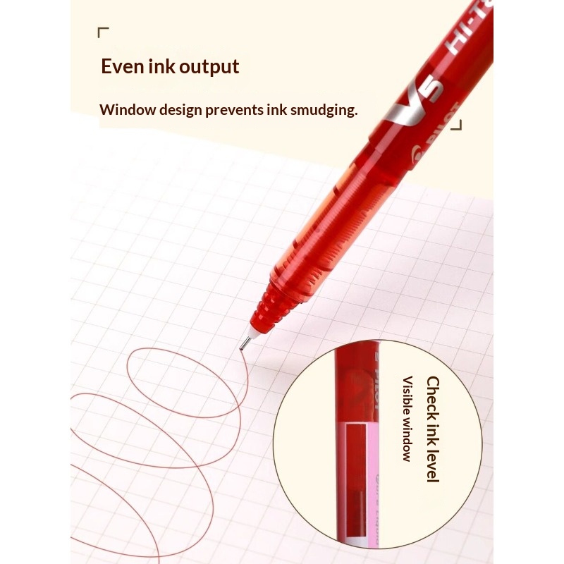 ปากกาโรลเลอร์บอล Pilot รุ่น BX - Pilot Pen V5 บทวิจารณ์และราคา