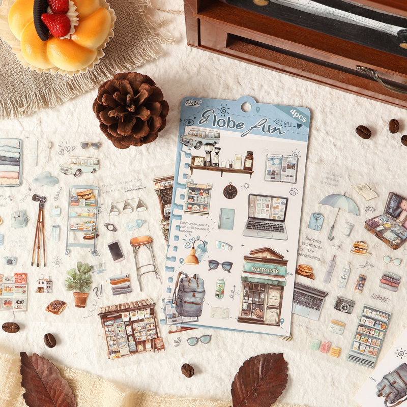 สติกเกอร์ฉลากสินค้าสไตล์วินเทจ - Embellishments For Scrapbooking บทวิจารณ์และราคา