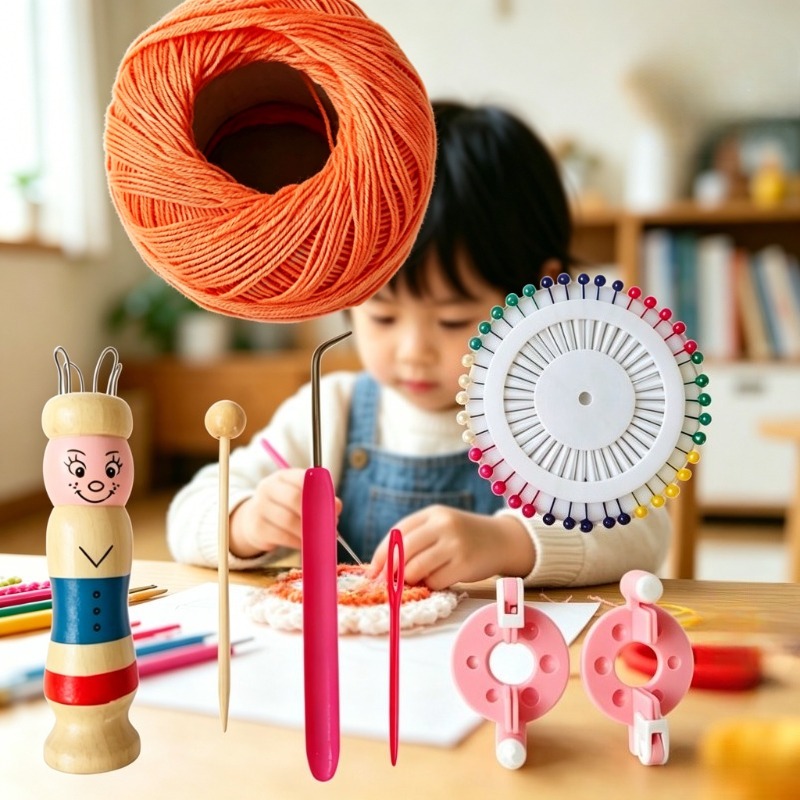ชุดเครื่องมือถักไหมพรมสำหรับเด - Pom Pom Maker Tool บทวิจารณ์และราคา