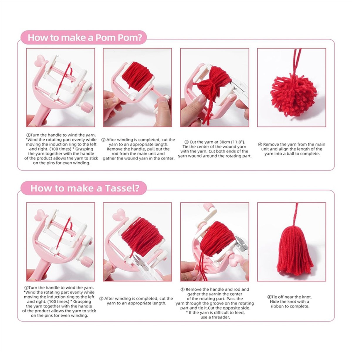 ชุดเครื่องมือทำปอมปอม KSOL พร้ - Pom Pom Maker Tool บทวิจารณ์และราคา