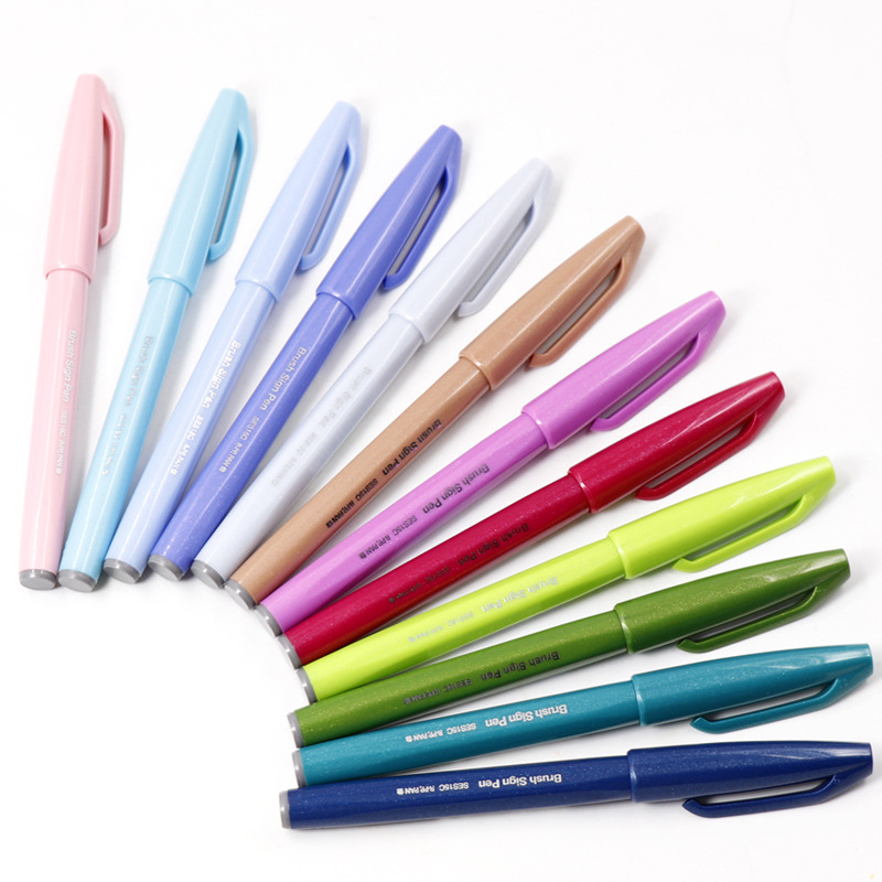 12/24Pcs ญี่ปุ่น Pentel Touch  - Pentel Pen Sign Pen บทวิจารณ์และราคา
